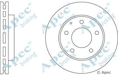 APEC BRAKING dsk524 -  Тормозной диск